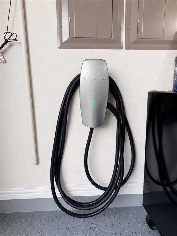 2301 Clearspring Drive S, Irving, TX 75063 Dedicated electric vehicle charging station with integrated cable management