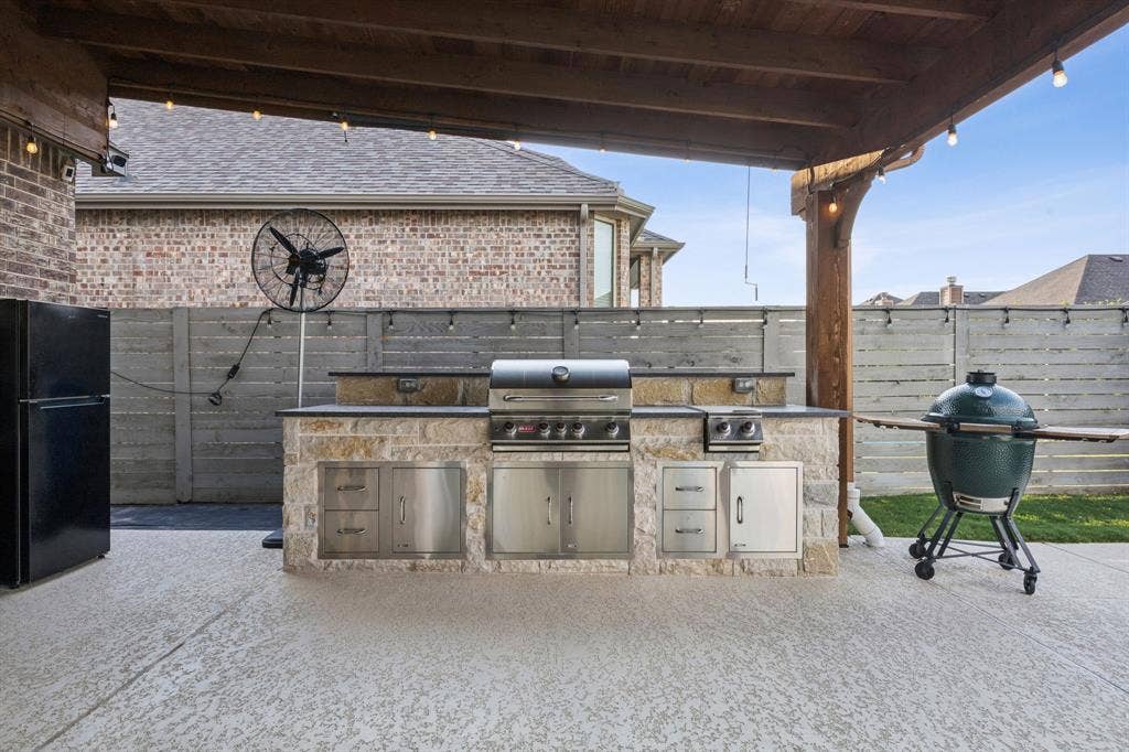 The perfect area to prep and grill out.