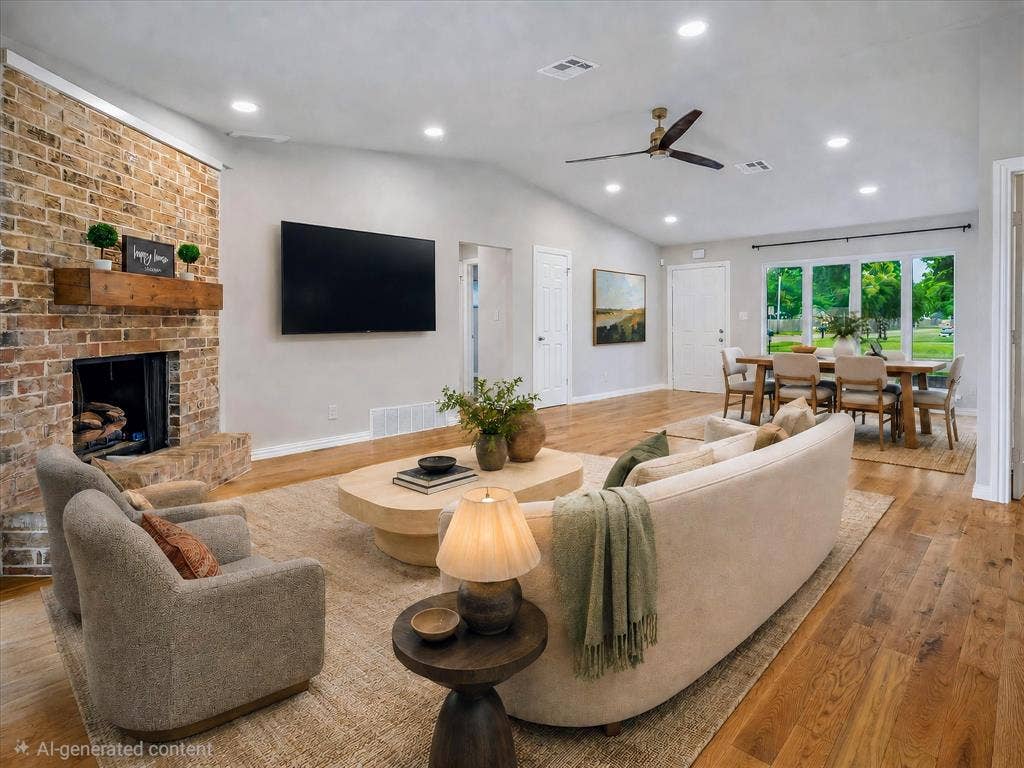 Virtually Staged Living Area
