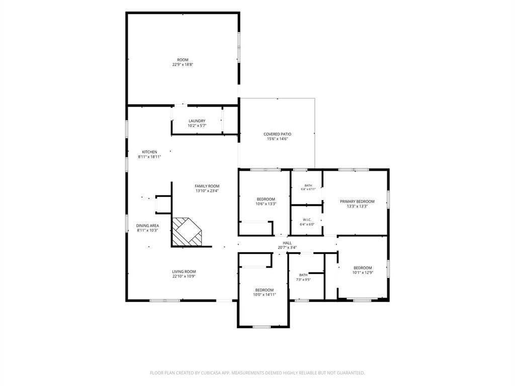 1306 Elby Street, Irving, TX 75061 Floor plan