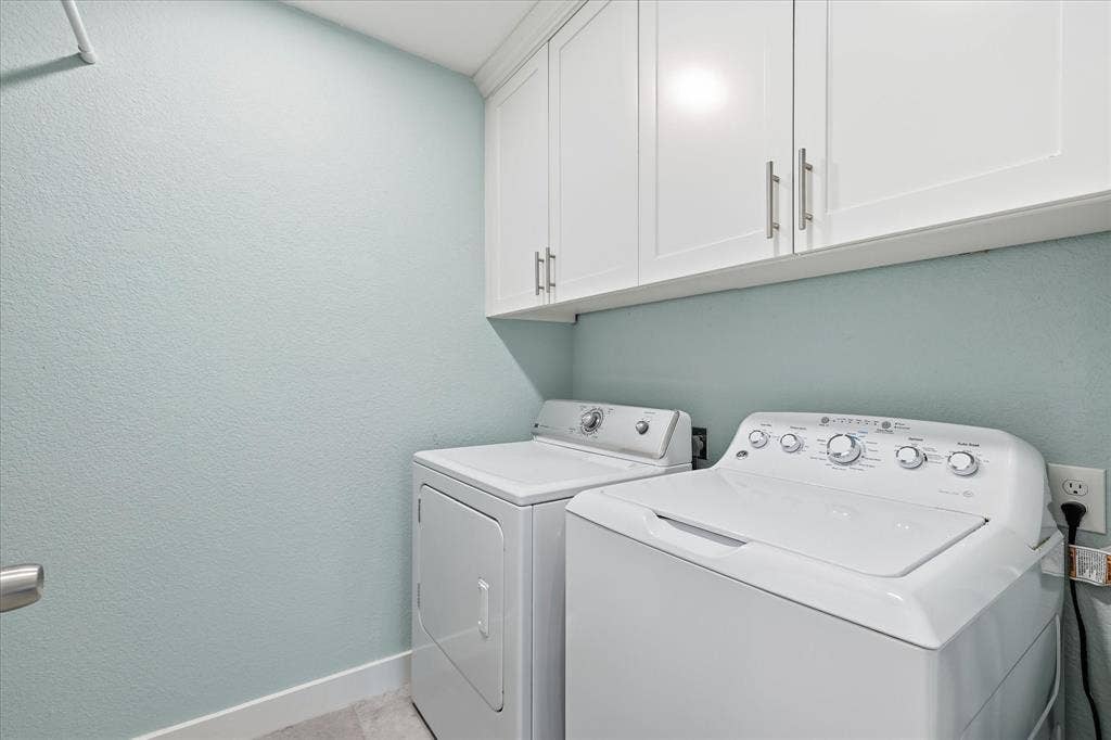 642 Eagle Drive, Coppell, TX 75019 This is only part of the laundry room with room for full size washer and dryer and then the other side has room for an additional refrigerator or freezer. This was remodeled along with the kitchen.