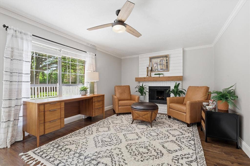 513 Fox Creek Court, Denton, TX 76209 Living room or office space? You choose.