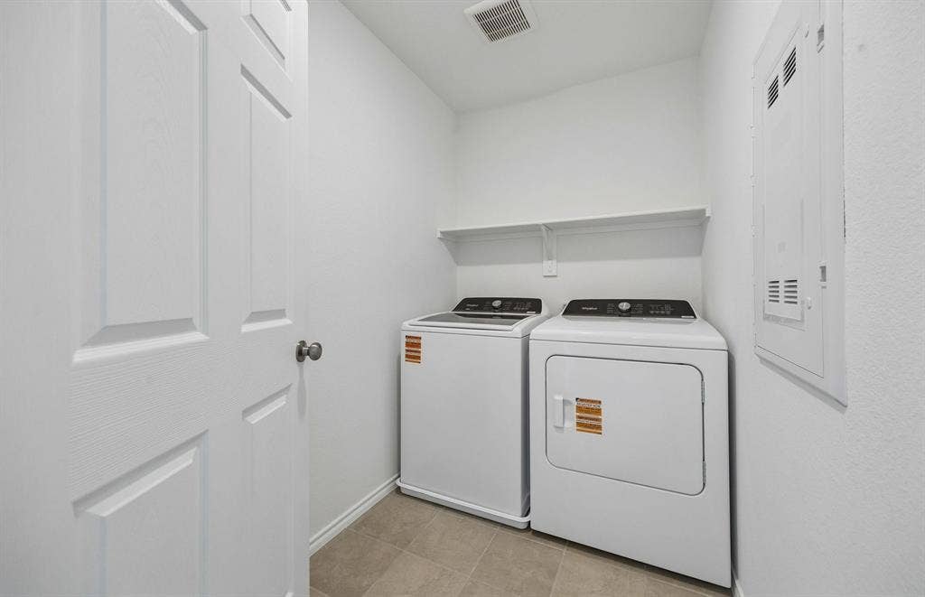 *Floorplan representation, not actual home - Laundry room with storage