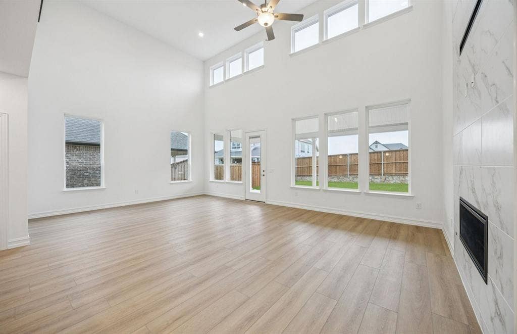 6733 Coffee Mill Court, McKinney, TX 75071 *Floorplan representation, not actual home - Spacious gathering room with large windows