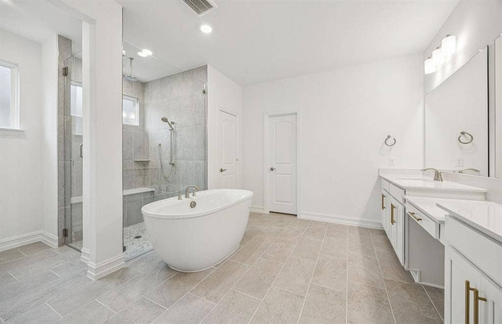 6733 Coffee Mill Court, McKinney, TX 75071 *Floorplan representation, not actual home - Owner's private bath with double vanity