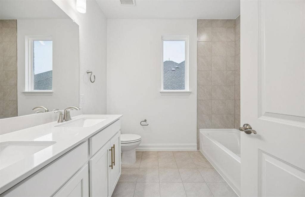 6733 Coffee Mill Court, McKinney, TX 75071 *Floorplan representation, not actual home - Spacious secondary bathroom