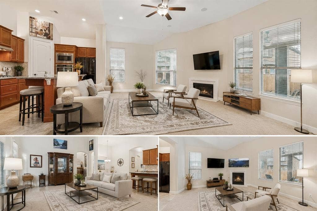 2810 Green Circle Drive, Mansfield, TX 76063 Virtually Staged Family Room