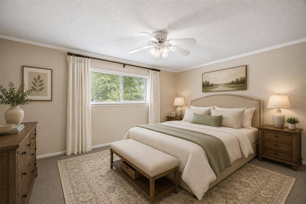 2010 Custer Parkway, Richardson, TX 75080 Primary Bedroom - virtually staged
