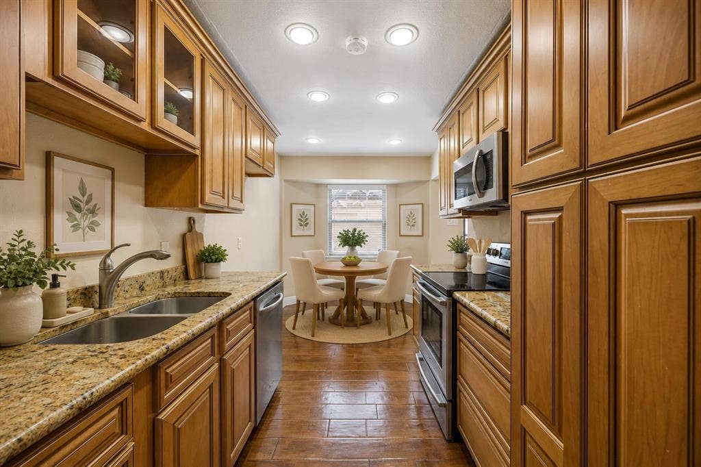 2010 Custer Parkway, Richardson, TX 75080 Kitchen & Breakfast Nook - virtually staged