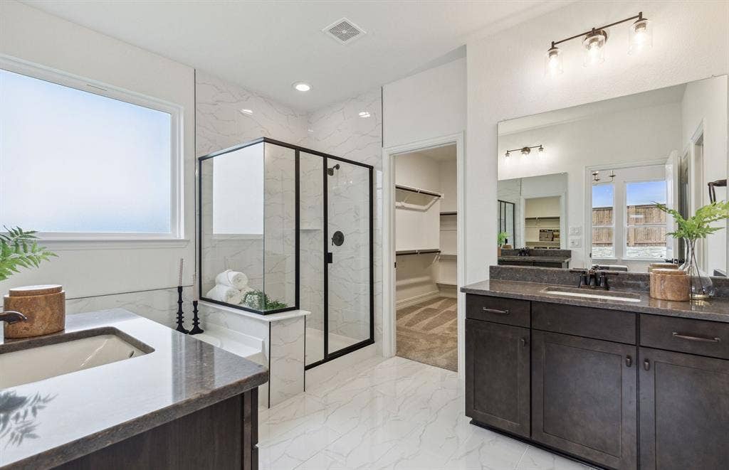 1809 Briarcrest Drive, Celina, TX 75009 *Model Representation - Owner's private bath with separate vanities
