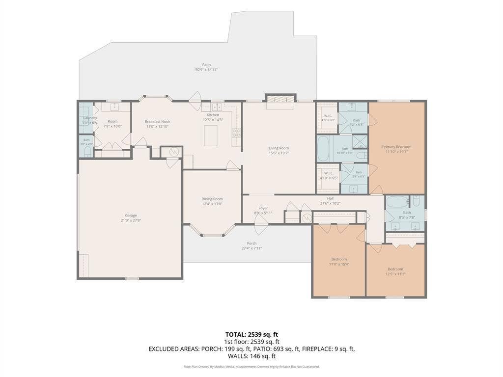 5711 Cortez Drive, Granbury, TX 76049 Floor plan