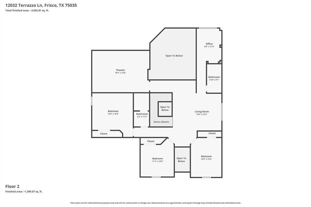 12032 Terrazzo Lane, Frisco, TX 75035 Floor plan