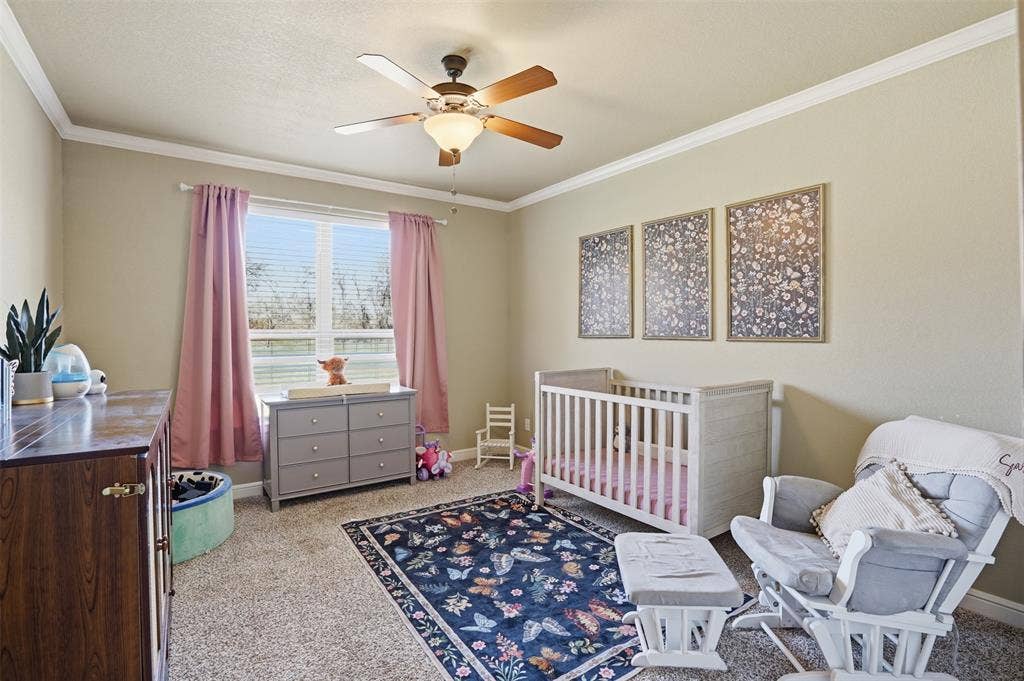 3832 Legend Trail, Granbury, TX 76049 Large secondary bedroom. This bedroom has full bath right in the hallway.