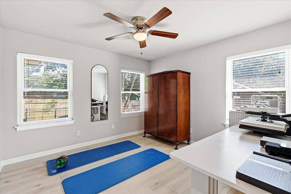 3533 Granada Drive, Richland Hills, TX 76118 large secondary bedroom is currently being used as a workout room