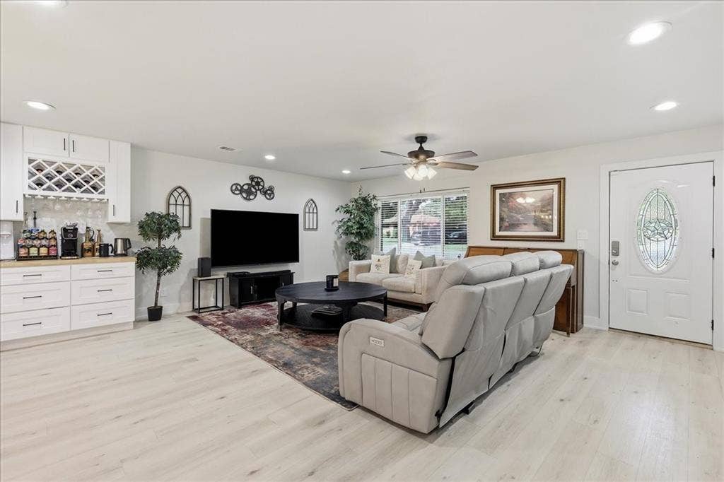 3533 Granada Drive, Richland Hills, TX 76118 beautiful new, light colored, LVP flooring throughout.