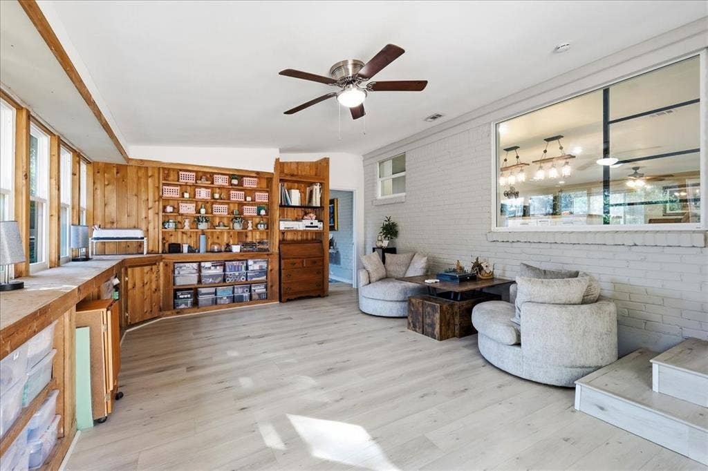 3533 Granada Drive, Richland Hills, TX 76118 great bonus room full of built-in storage. a great space for hobbies, games, and relaxing.