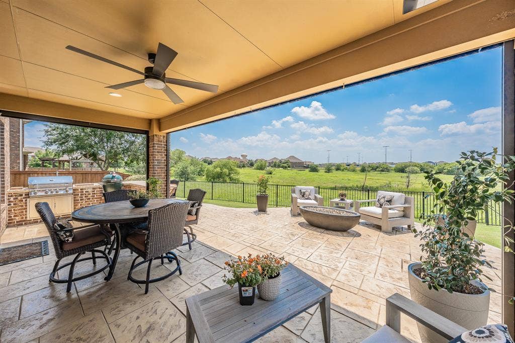 1233 Clearwater Drive, Frisco, TX 75036 stunning patio