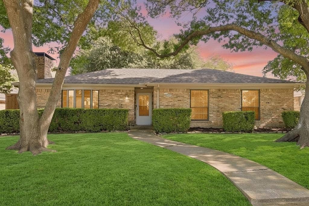 3624 Churchill Lane, Plano, TX 75075 Welcome Home! Nestled beneath mature shade trees in the established Dallas North Estates neighborhood, this charming single-story home offers timeless curb appeal with the added benefit of no HOA. Virtually Enhanced.