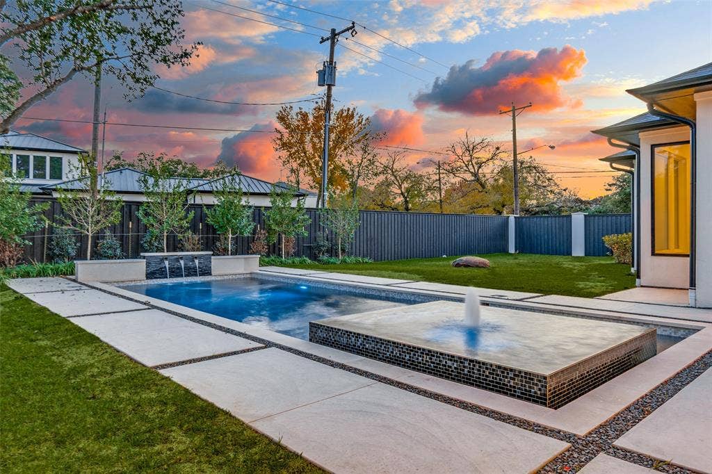 6006 Meadow Crest, Dallas, TX 75230 COULD ADD ADDITIONAL 2 CAR GARAGE TO RIGHT MAKING THIS A 7 CAR GARAGE HOME!