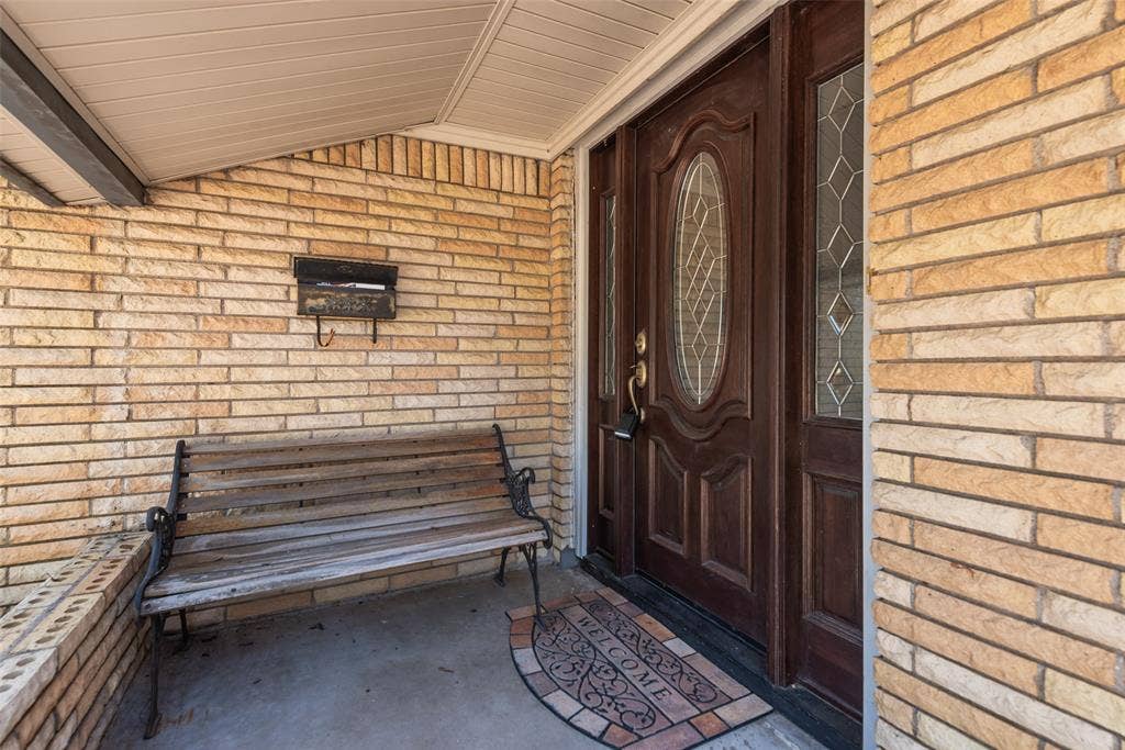 Covered front porch