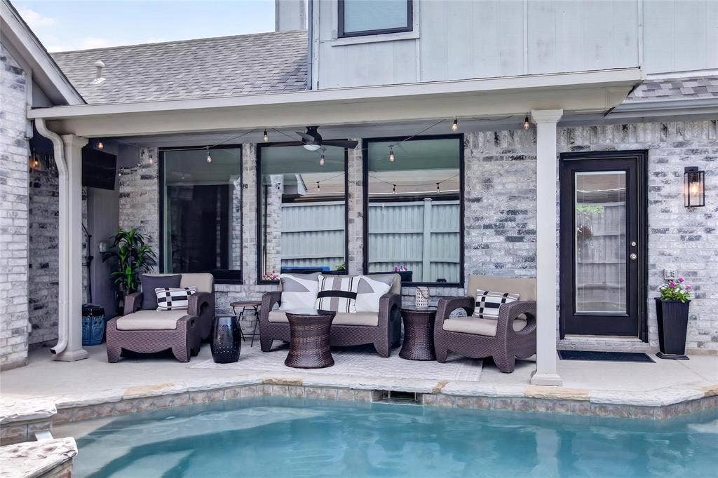 4243 Millview Lane, Dallas, TX 75287 New Pergola installed in 2018 provides the perfect shaded retreat for relaxing or entertaining outdoors.