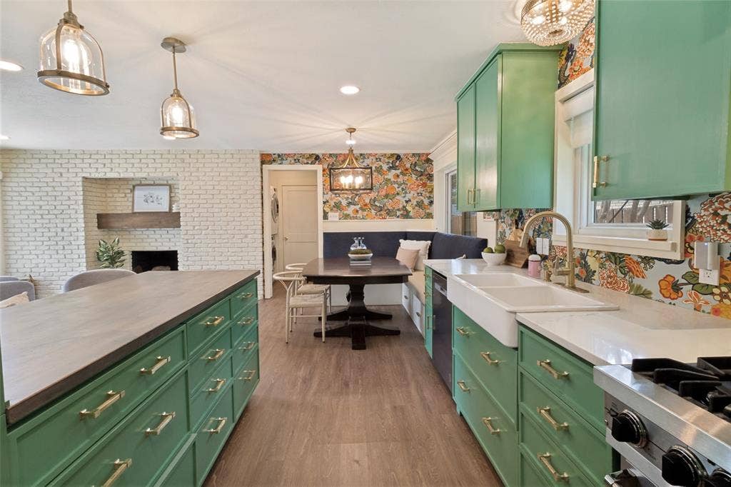 Ample countertop space and storage