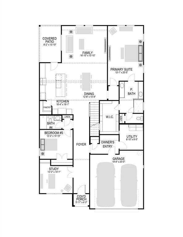 1856 Balfour Bend, Forney, TX 75126 First Floor
