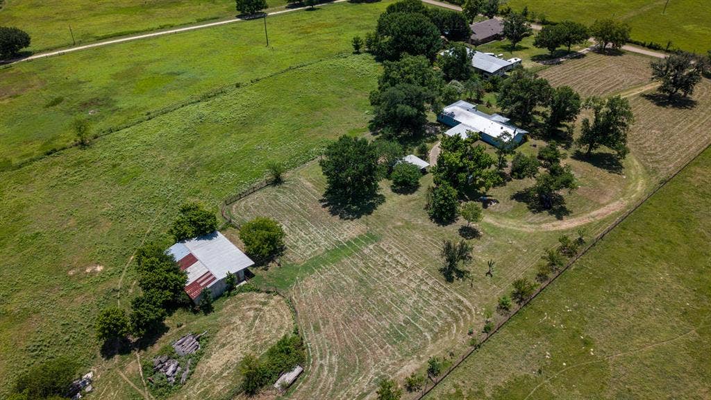 1053 Vz County Road 4206, Athens, TX 75752 Aerial perspective showcasing multiple structures and expansive acreage