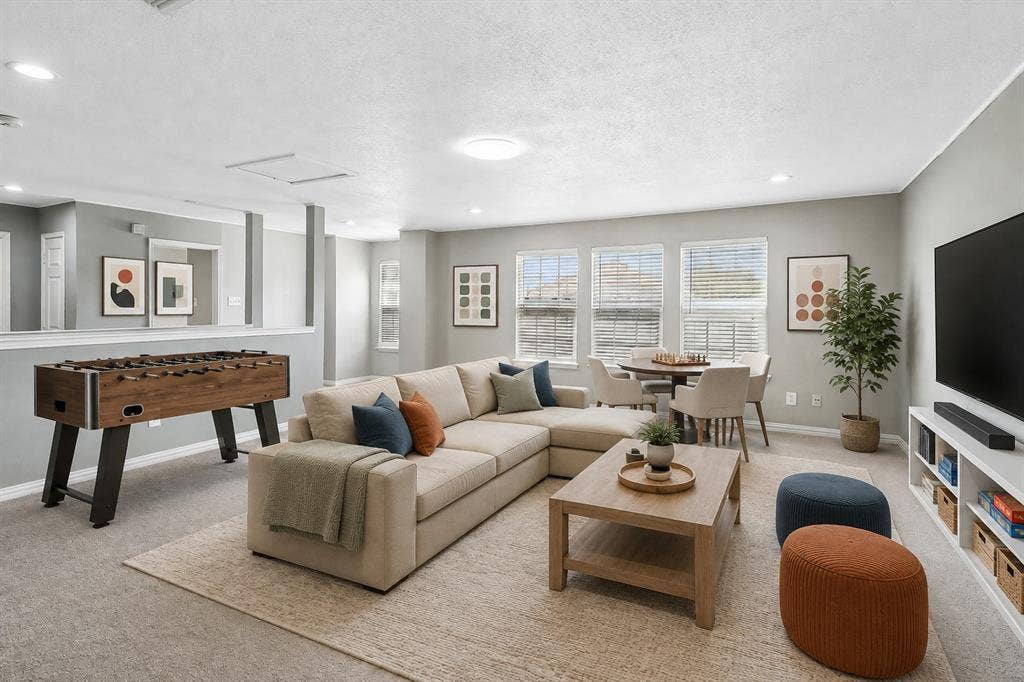 503 Angela Lane, Euless, TX 76039 Virtuallly Staged Upstairs Living/Game Room