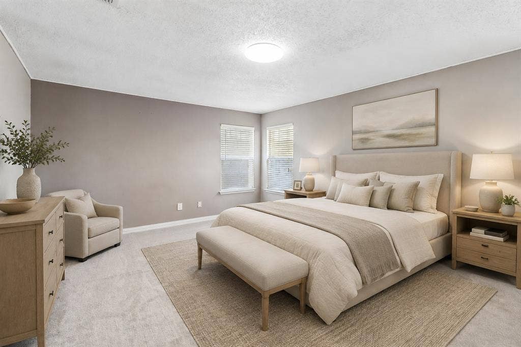 503 Angela Lane, Euless, TX 76039 Virtually Staged Primary Bedroom Suite