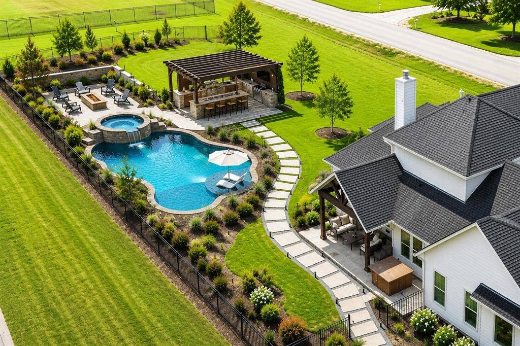 12961 County Road 574, Farmersville, TX 75442 AI GENERATED IMAGE of the possibilities for an outdoor living area
