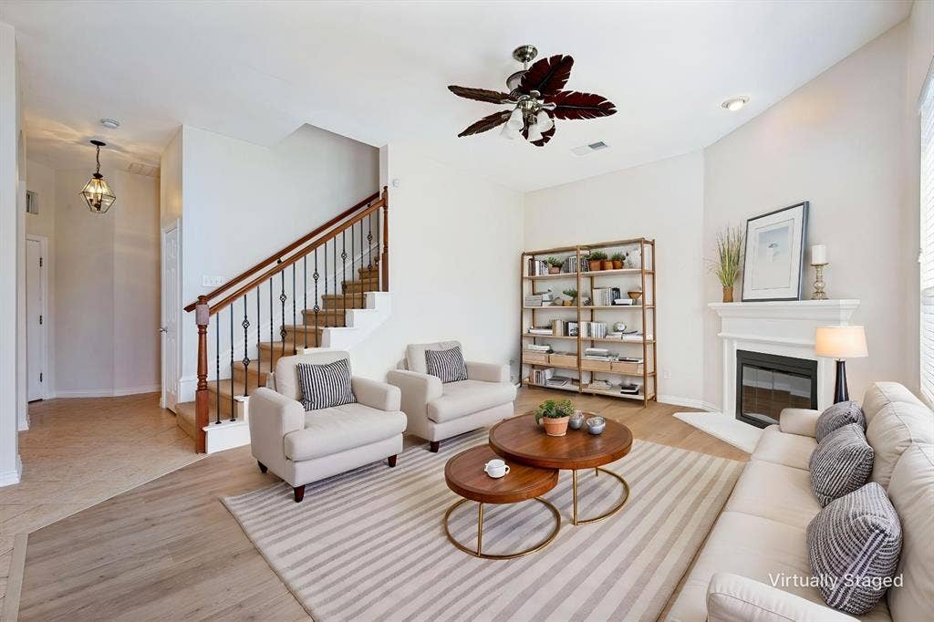 2113 Reston Drive, McKinney, TX 75072 Living Room with Virtual staging