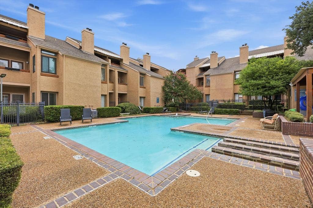 5550 Spring Valley Road, #A31, Dallas, TX 75254 Community swimming pool with a connected spa