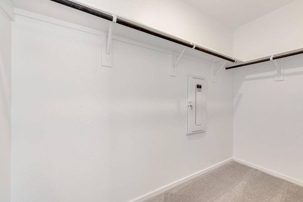 1271 Falcon Heights, Forney, TX 75126 Spacious closet with electric panel and light carpet