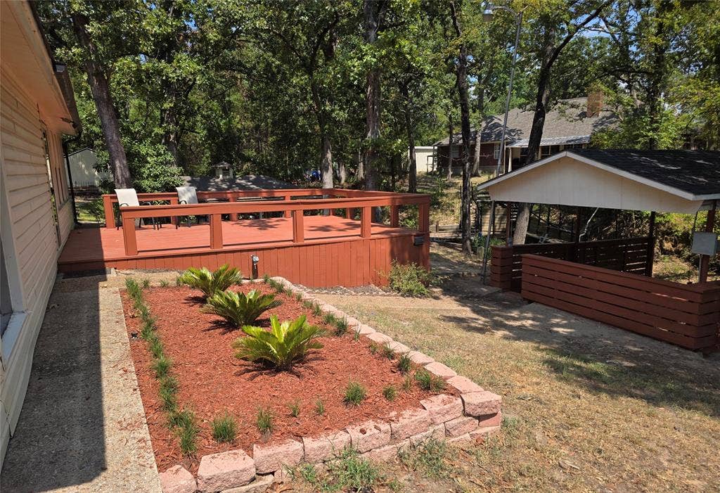 243 Shoreline Drive, Star Harbor, TX 75148 More landscaping to make this house a home.