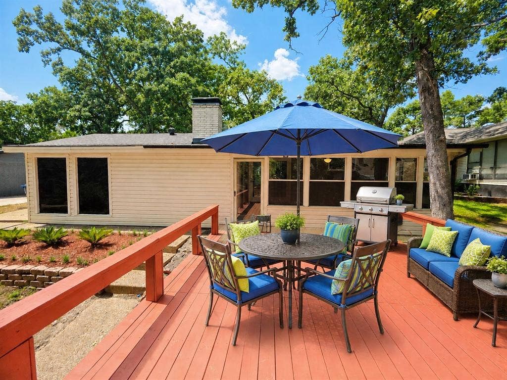 243 Shoreline Drive, Star Harbor, TX 75148 Brand new deck is ready for parties & fun after a day on the water. Virtually staged.