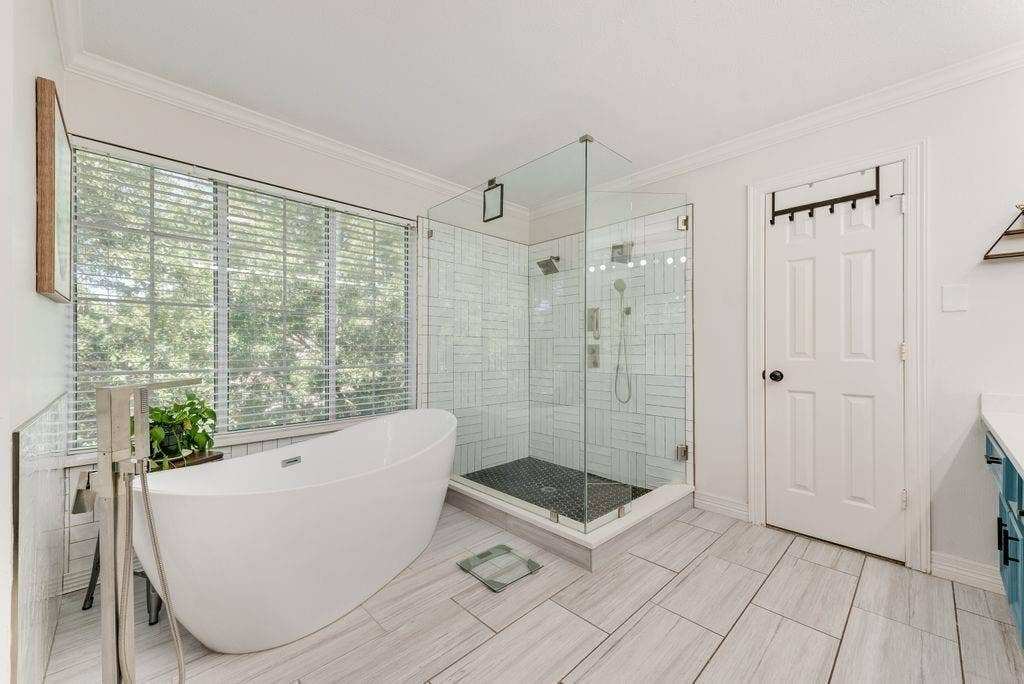 Updated primary bath.