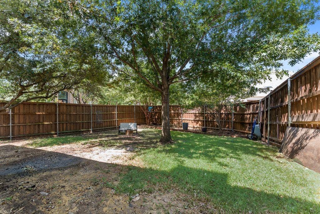 Spacious backyard is a blank canvas for you to reimagine.
