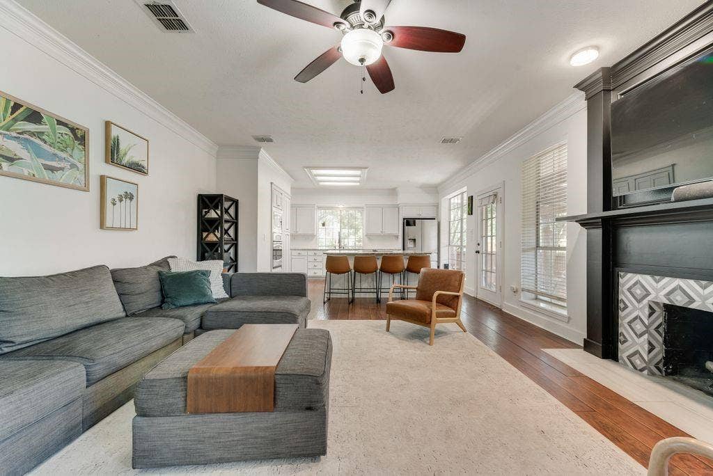 Family room & kitchen.
