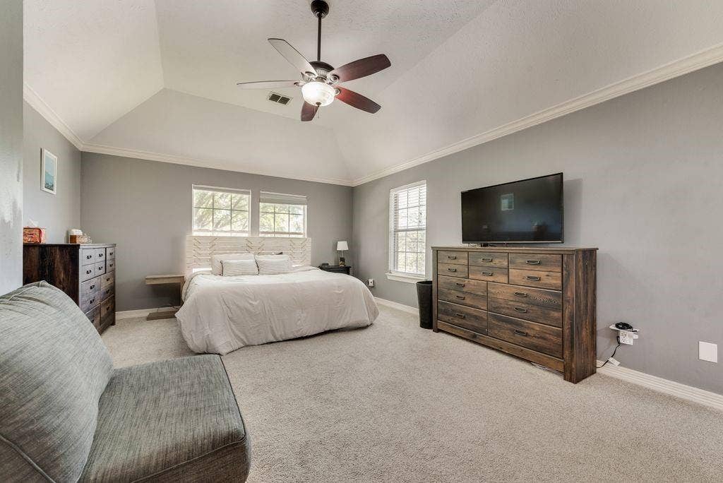 Spacious primary bedroom