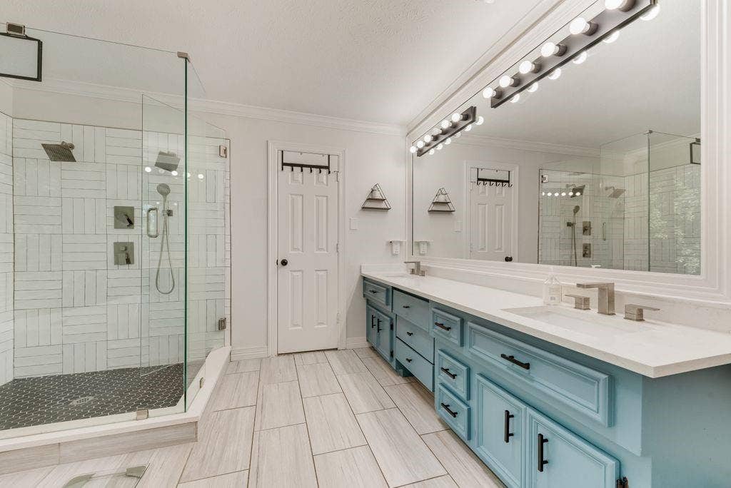 Updated primary bath.