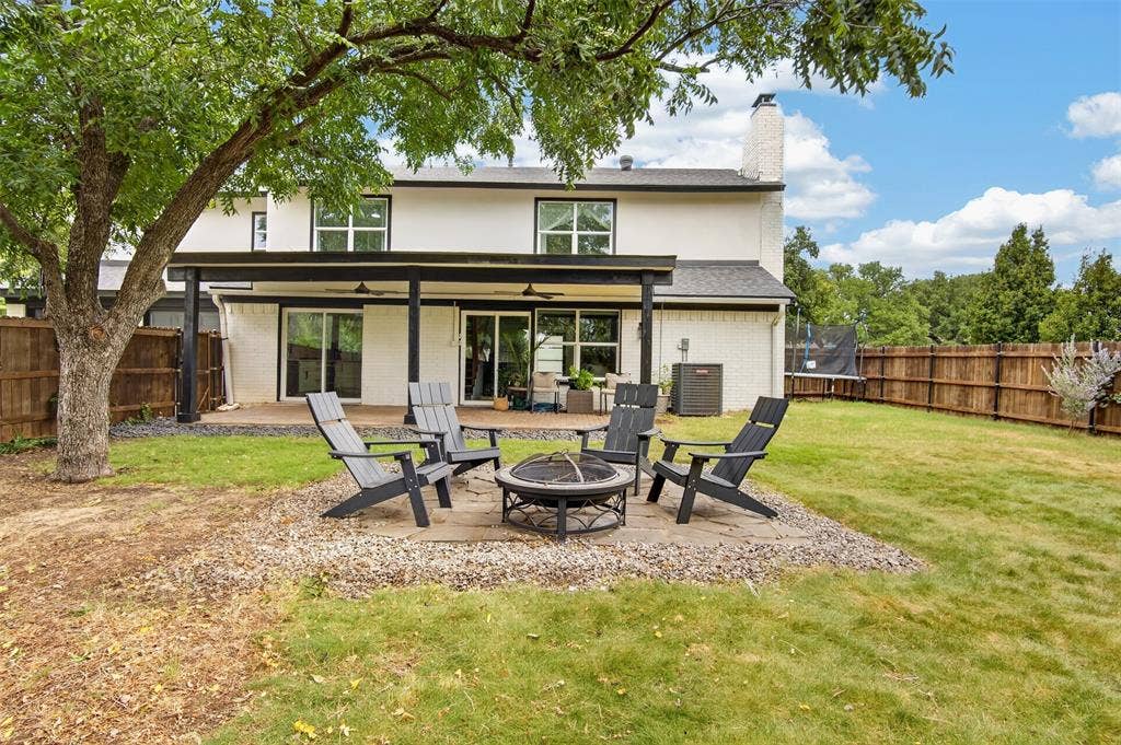 4064 High Summit Drive, Dallas, TX 75244 Back yard.