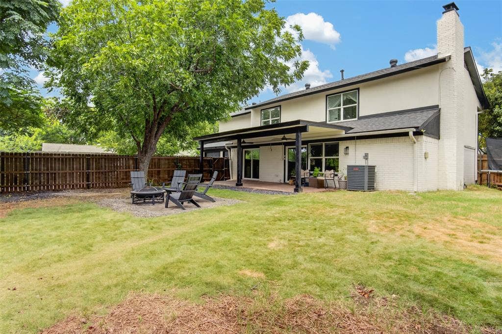 4064 High Summit Drive, Dallas, TX 75244 View from back corner of yard.