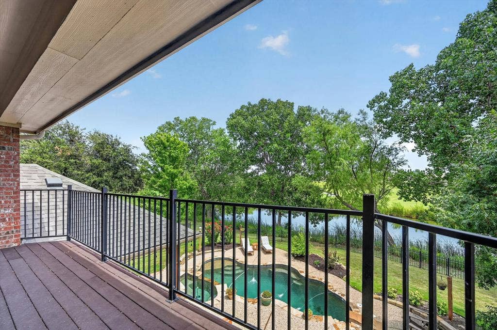 8405 Gallery Way, McKinney, TX 75072 Balcony overlooking backyard
