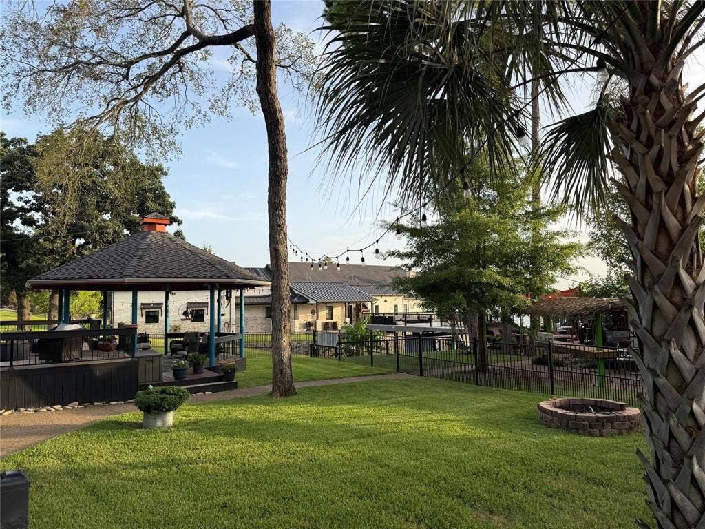 18251 Rocky Point Run, Mabank, TX 75156 Second lot has well established lawn and fire pit.