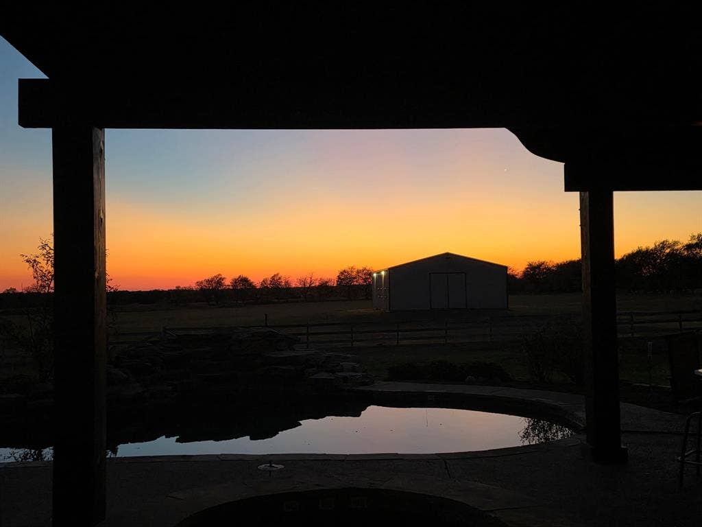 Sunset off the back porch