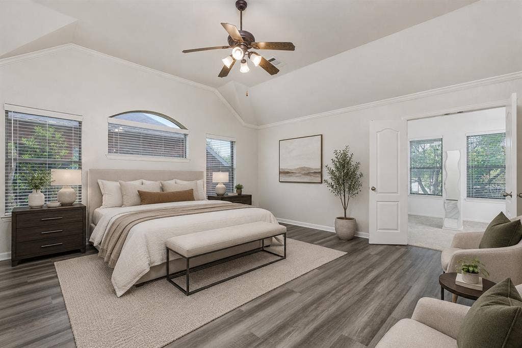 11020 Coralberry Drive, Frisco, TX 75033 virtually staged - large primary bedroom