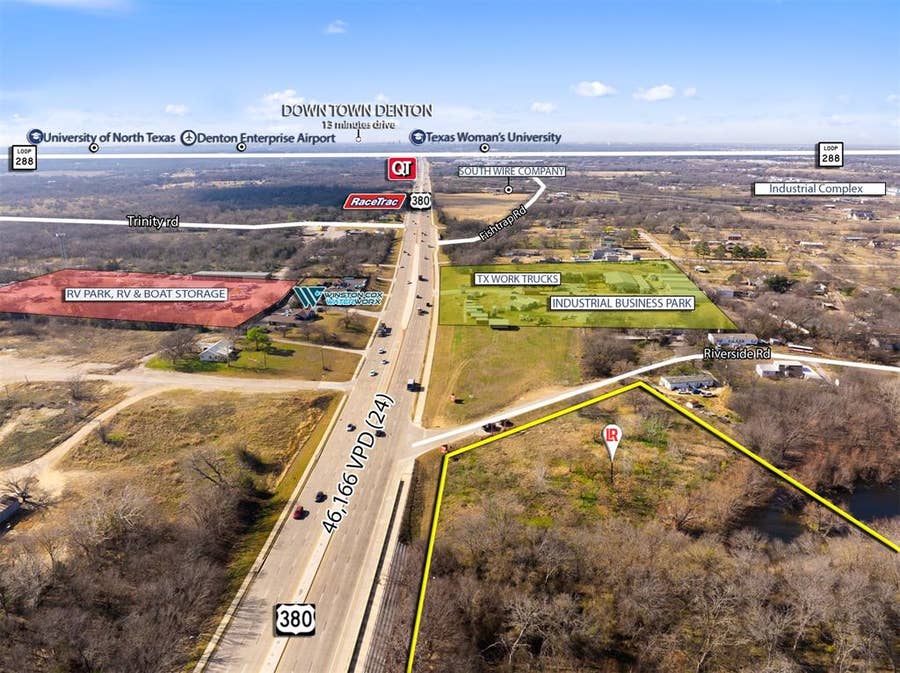 Property photo for 2.53 AC E University Drive, Denton, TX