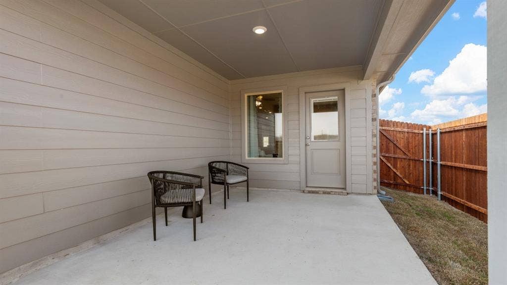 600 SMART STRIKE Trail, Granbury, TX 76049 Patio - All Home and community information, including pricing, included features, terms, availability and amenities, are subject to change at any time without notice or obligation. All Drawings, pictures, photographs, video, square footages, floor plans, elevations, features, colors and sizes are approximate for illustration purposes only and will vary from the homes as built.