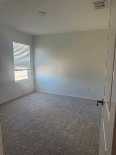 2402 Hesperus Avenue, Crandall, TX 75114 Recessed ceiling lighting, wall-to-wall carpeting, single window with blinds, and paneled interior door with dark hardware